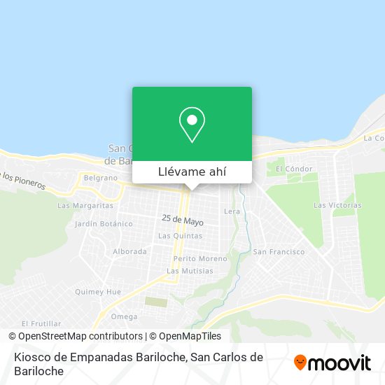 Mapa de Kiosco de Empanadas Bariloche