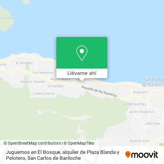 Mapa de Juguemos en El Bosque, alquiler de Plaza Blanda y Pelotero