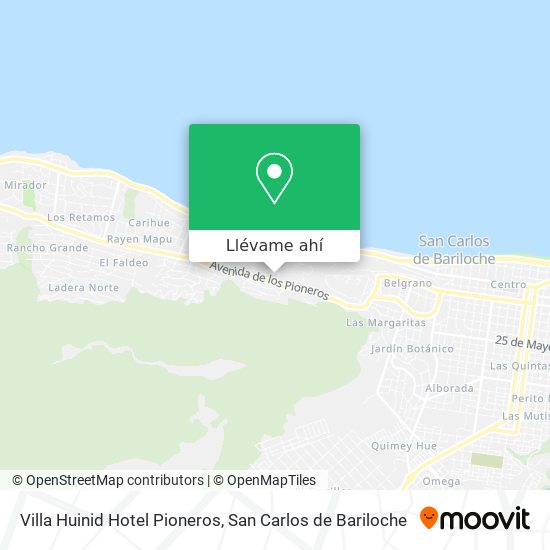 Mapa de Villa Huinid Hotel Pioneros