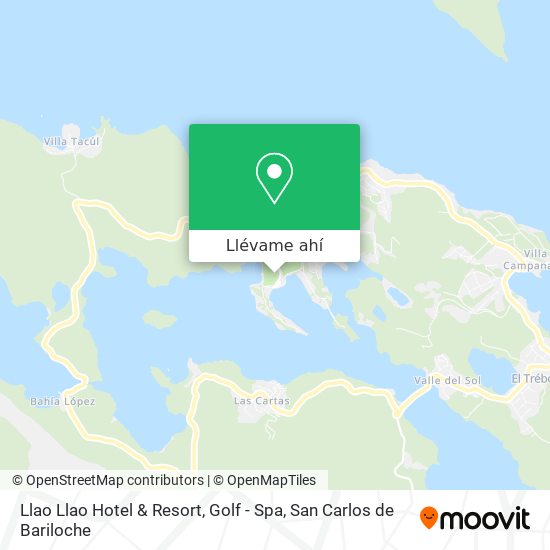 Mapa de Llao Llao Hotel & Resort, Golf - Spa