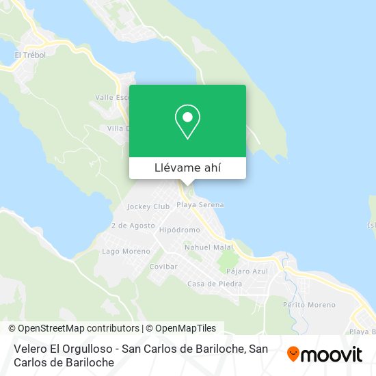 Mapa de Velero El Orgulloso - San Carlos de Bariloche