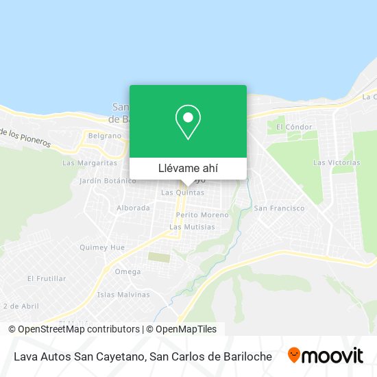 Mapa de Lava Autos San Cayetano