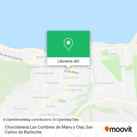 Mapa de Chocolatería Las Cumbres de Manu y Clau
