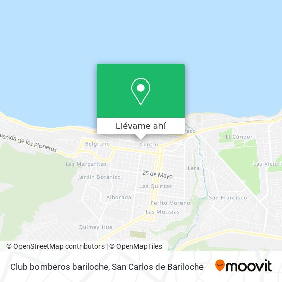 Mapa de Club bomberos bariloche