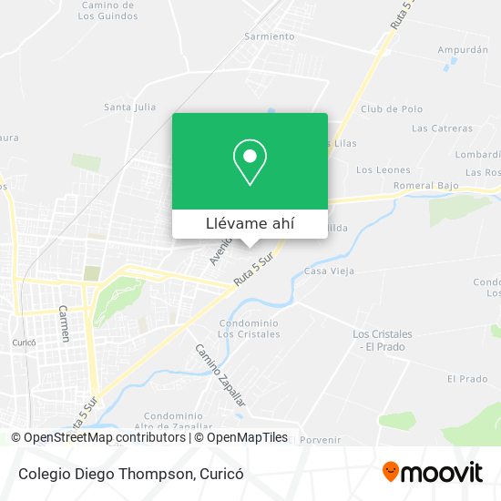 Mapa de Colegio Diego Thompson