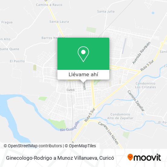 Mapa de Ginecologo-Rodrigo a Munoz Villanueva