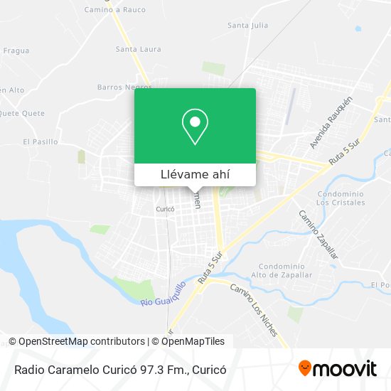 Mapa de Radio Caramelo Curicó 97.3 Fm.