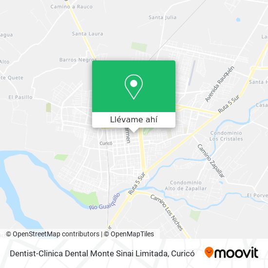 Mapa de Dentist-Clinica Dental Monte Sinai Limitada