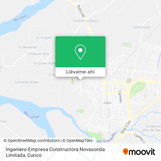 Mapa de Ingeniero-Empresa Constructora Novasonda Limitada