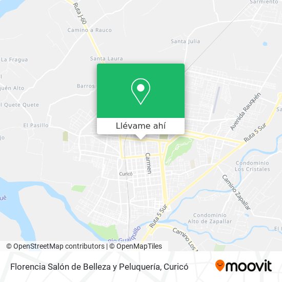 Mapa de Florencia Salón de Belleza y Peluquería