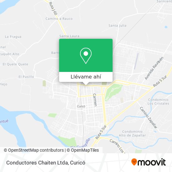 Mapa de Conductores Chaiten Ltda