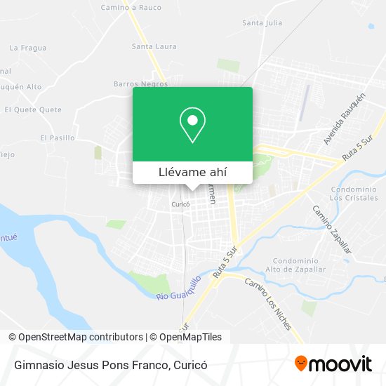 Mapa de Gimnasio Jesus Pons Franco