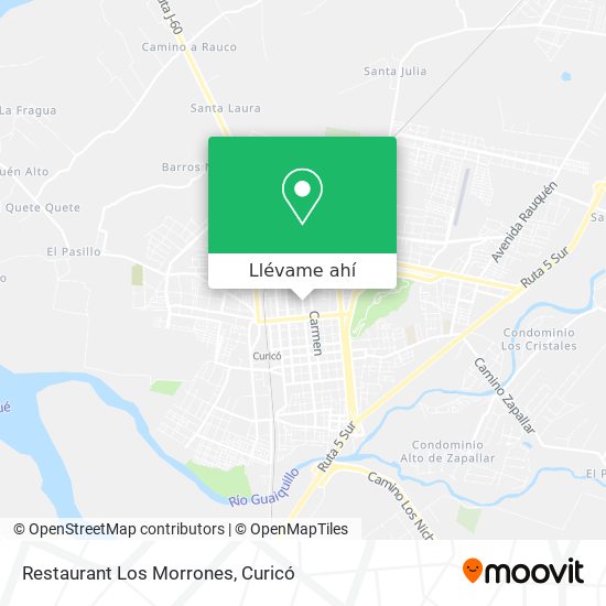 Mapa de Restaurant Los Morrones