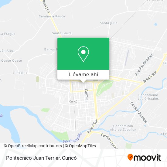 Mapa de Politecnico Juan Terrier