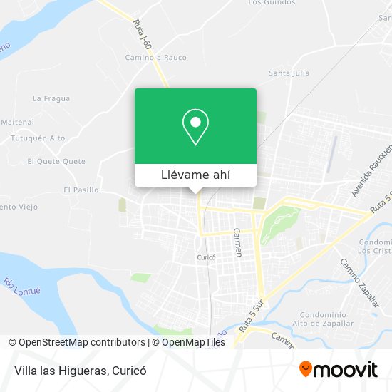 Mapa de Villa las Higueras