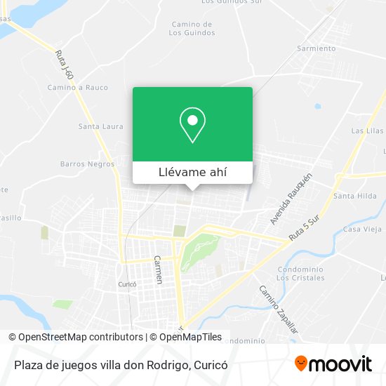Mapa de Plaza de juegos villa don Rodrigo