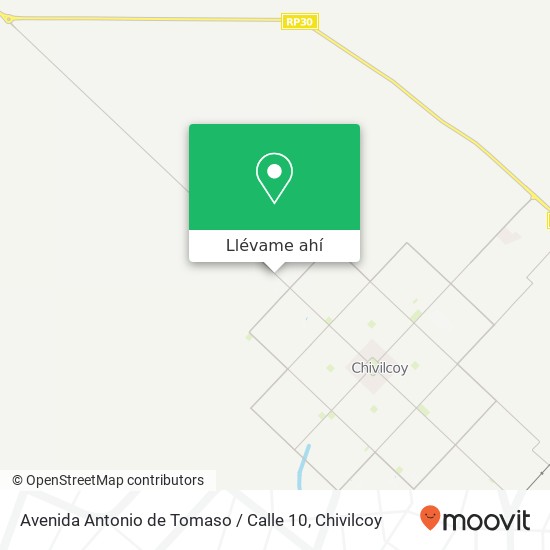 Mapa de Avenida Antonio de Tomaso / Calle 10