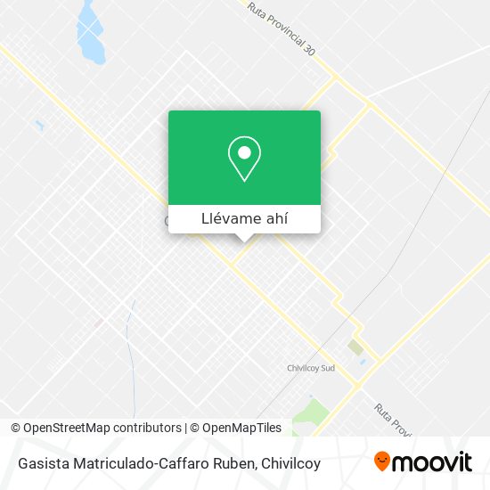 Mapa de Gasista Matriculado-Caffaro Ruben