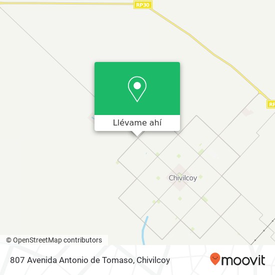 Mapa de 807 Avenida Antonio de Tomaso