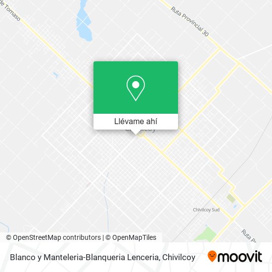 Mapa de Blanco y Manteleria-Blanqueria Lenceria