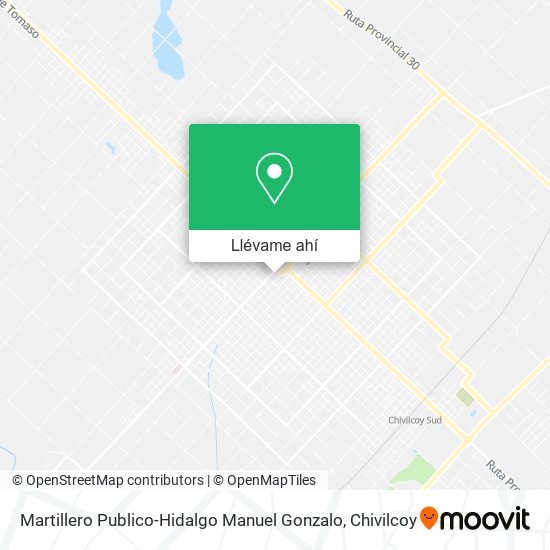 Mapa de Martillero Publico-Hidalgo Manuel Gonzalo