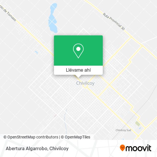 Mapa de Abertura Algarrobo