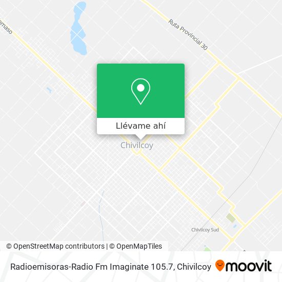 Mapa de Radioemisoras-Radio Fm Imaginate 105.7