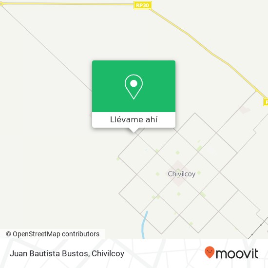 Mapa de Juan Bautista Bustos