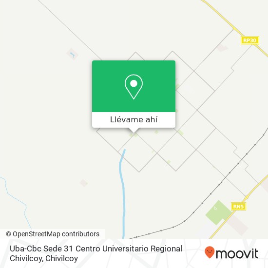 Mapa de Uba-Cbc Sede 31 Centro Universitario Regional Chivilcoy