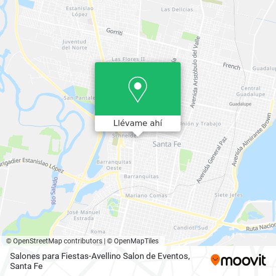 Mapa de Salones para Fiestas-Avellino Salon de Eventos