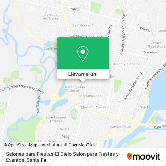 Mapa de Salones para Fiestas-El Cielo Salon para Fiestas y Eventos