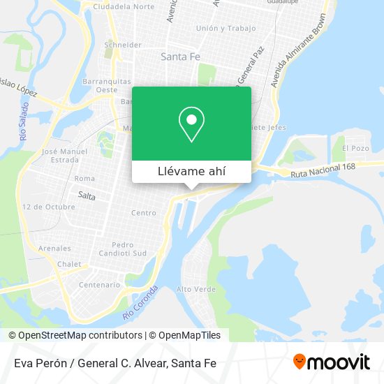 Mapa de Eva Perón / General C. Alvear