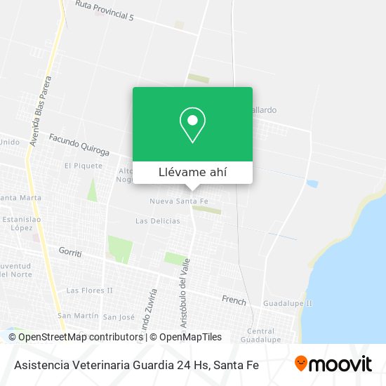 Mapa de Asistencia Veterinaria Guardia 24 Hs