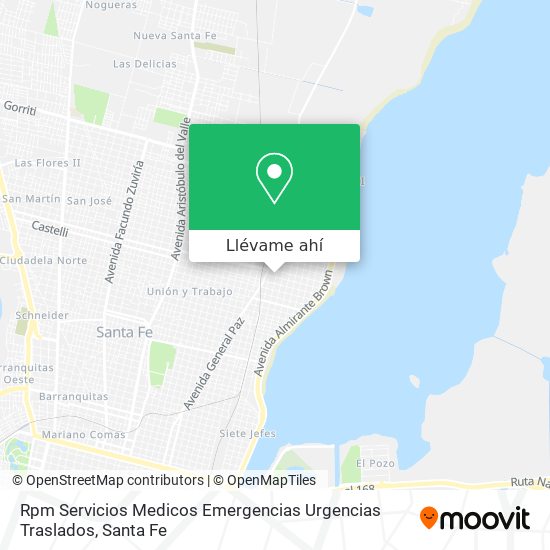 Mapa de Rpm Servicios Medicos Emergencias Urgencias Traslados