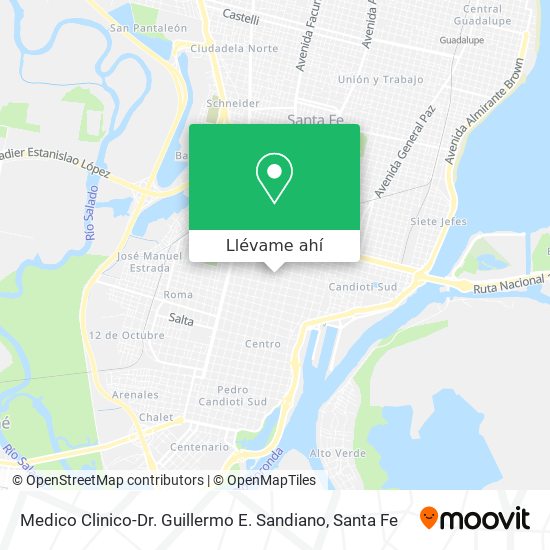 Mapa de Medico Clinico-Dr. Guillermo E. Sandiano