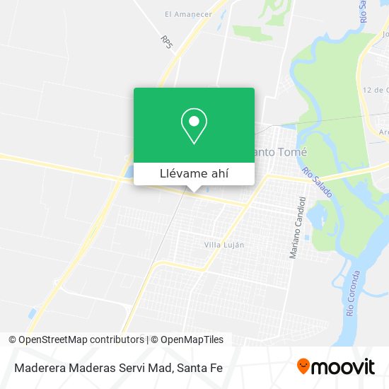 Mapa de Maderera Maderas Servi Mad