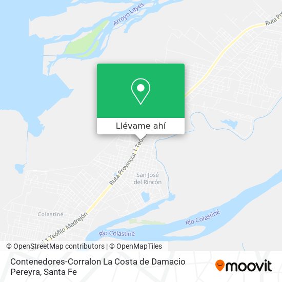 Mapa de Contenedores-Corralon La Costa de Damacio Pereyra