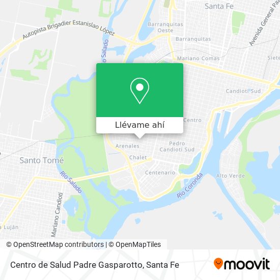 Mapa de Centro de Salud Padre Gasparotto