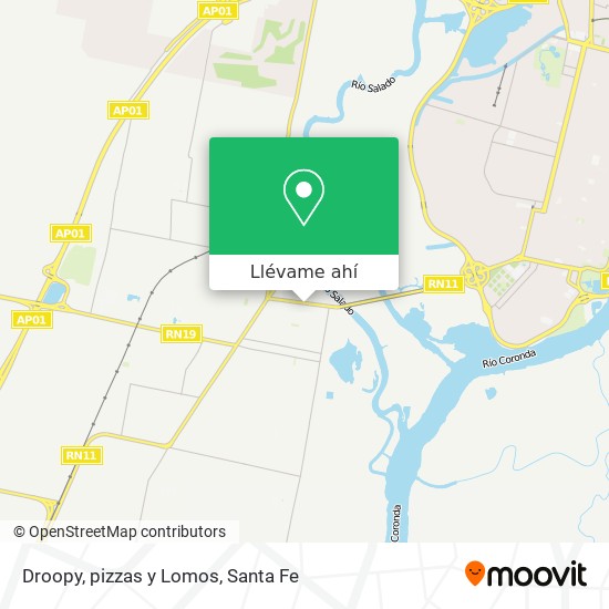 Mapa de Droopy, pizzas y Lomos