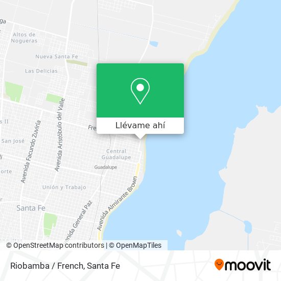 Mapa de Riobamba / French