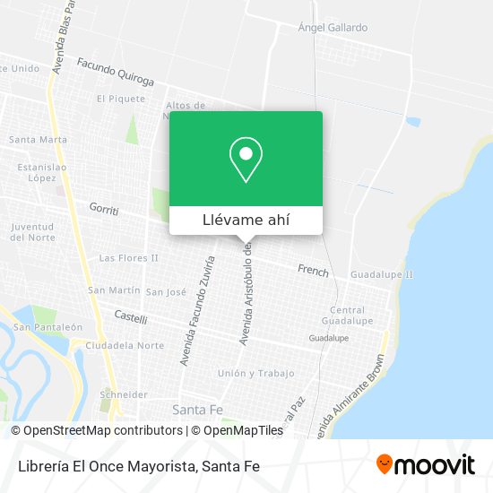 Mapa de Librería El Once Mayorista