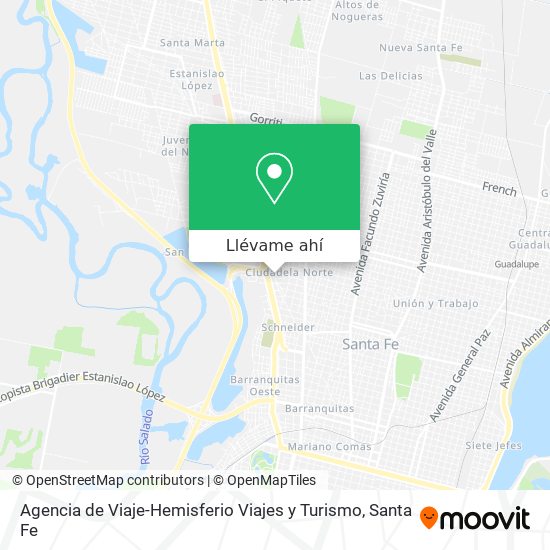 Mapa de Agencia de Viaje-Hemisferio Viajes y Turismo