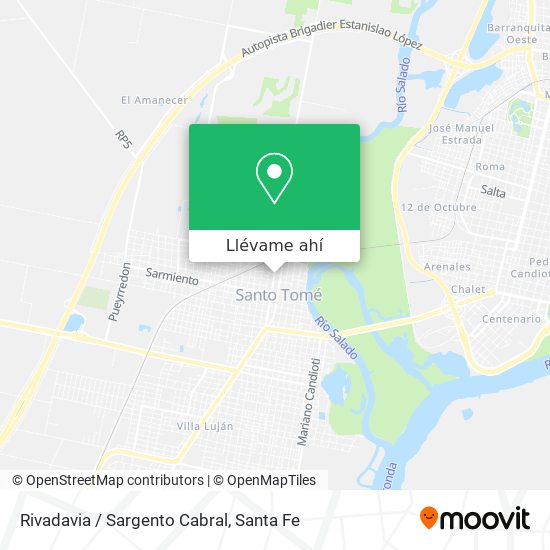 Mapa de Rivadavia / Sargento Cabral