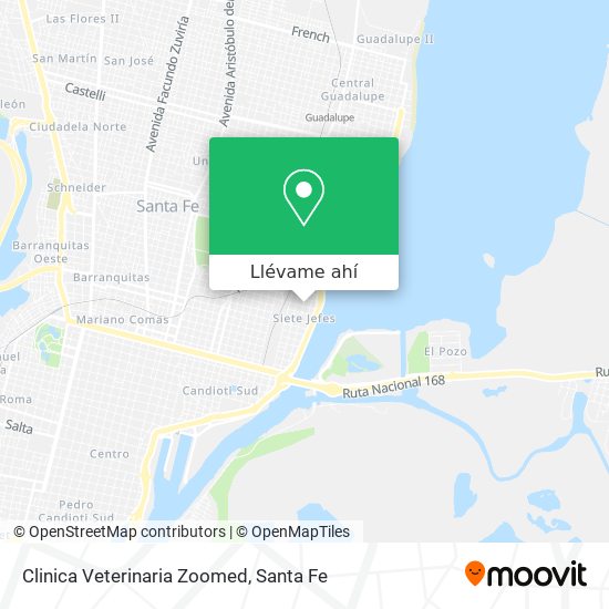 Mapa de Clinica Veterinaria Zoomed