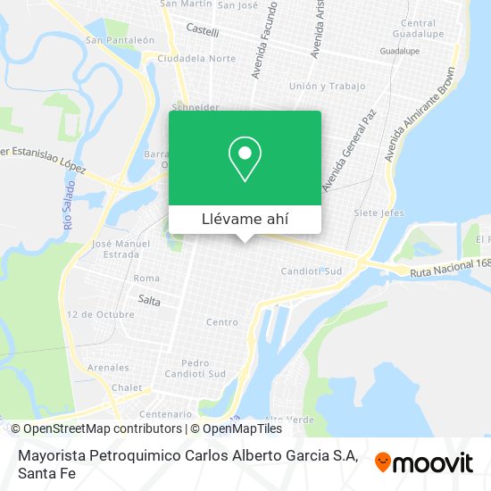 Mapa de Mayorista Petroquimico Carlos Alberto Garcia S.A