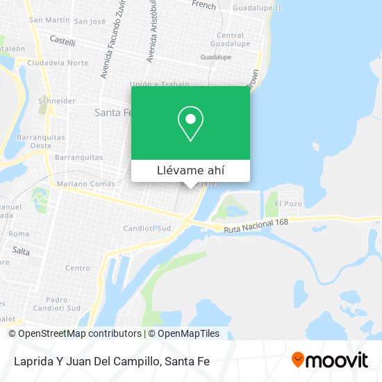 Mapa de Laprida Y Juan Del Campillo
