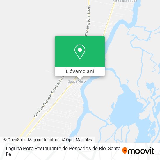 Mapa de Laguna Pora Restaurante de Pescados de Rio