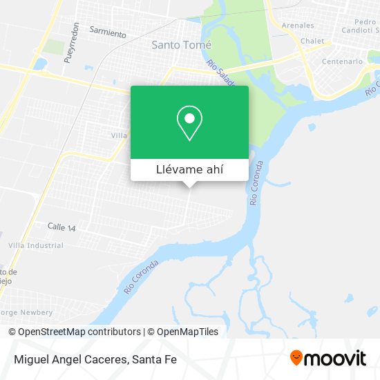 Mapa de Miguel Angel Caceres
