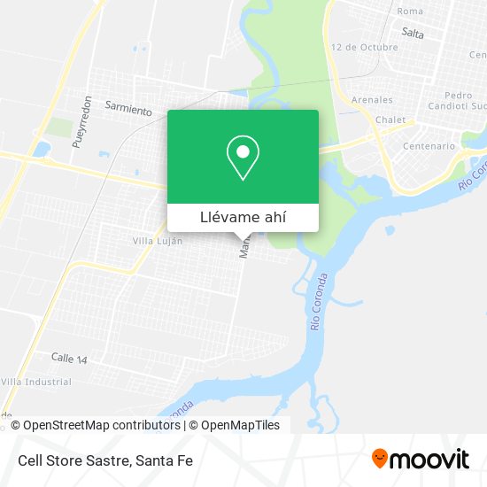 Mapa de Cell Store Sastre