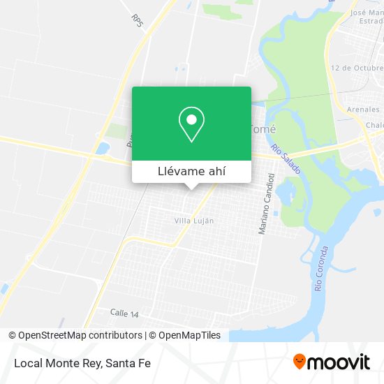 Mapa de Local Monte Rey